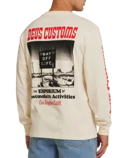 Way Off Long Sleeve Tee - Dirty White