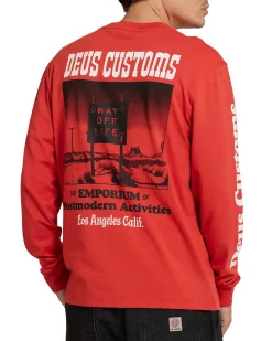 Way Off Long Sleeve Tee - Valiant Red