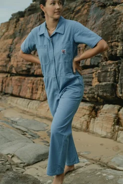 Winona Coverall - Overdyed Light Indigo