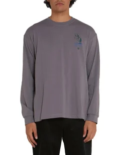 Yama Long Sleeve Tee - Lead Grey